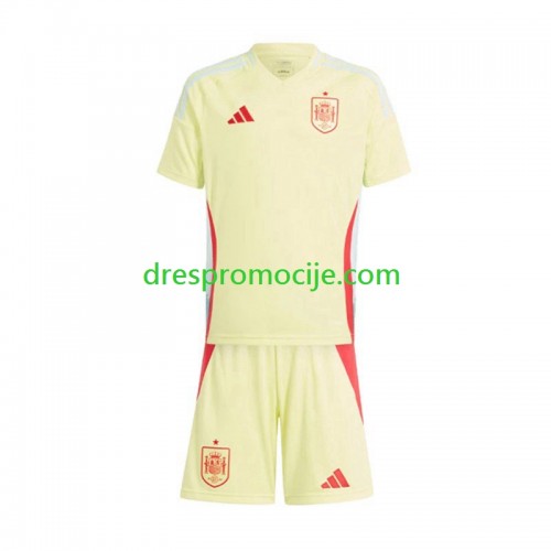 Španjolska Dres Dječji Gostujući Euro 2024 Kratkih Rukava Španjolska Dres Dječji Gostujući Euro 2024 Kratkih Rukava